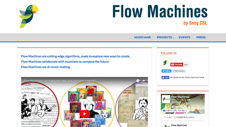 Flow Machinesのイメージ