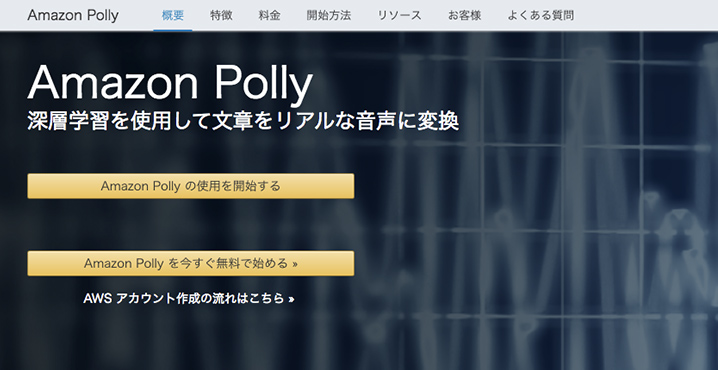 Amazon Pollyのイメージ