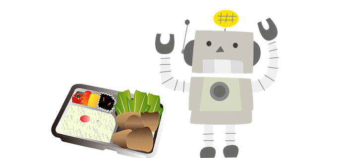 産業用ロボット-お弁当盛り付け